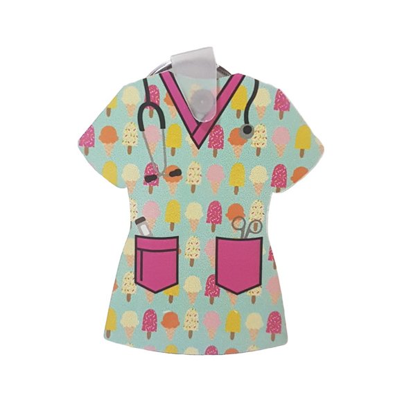 SESAME STREET Scrub Top & 2 Handmade Scrub top key chains - Scrub Top Collection - Picture 7 of 14